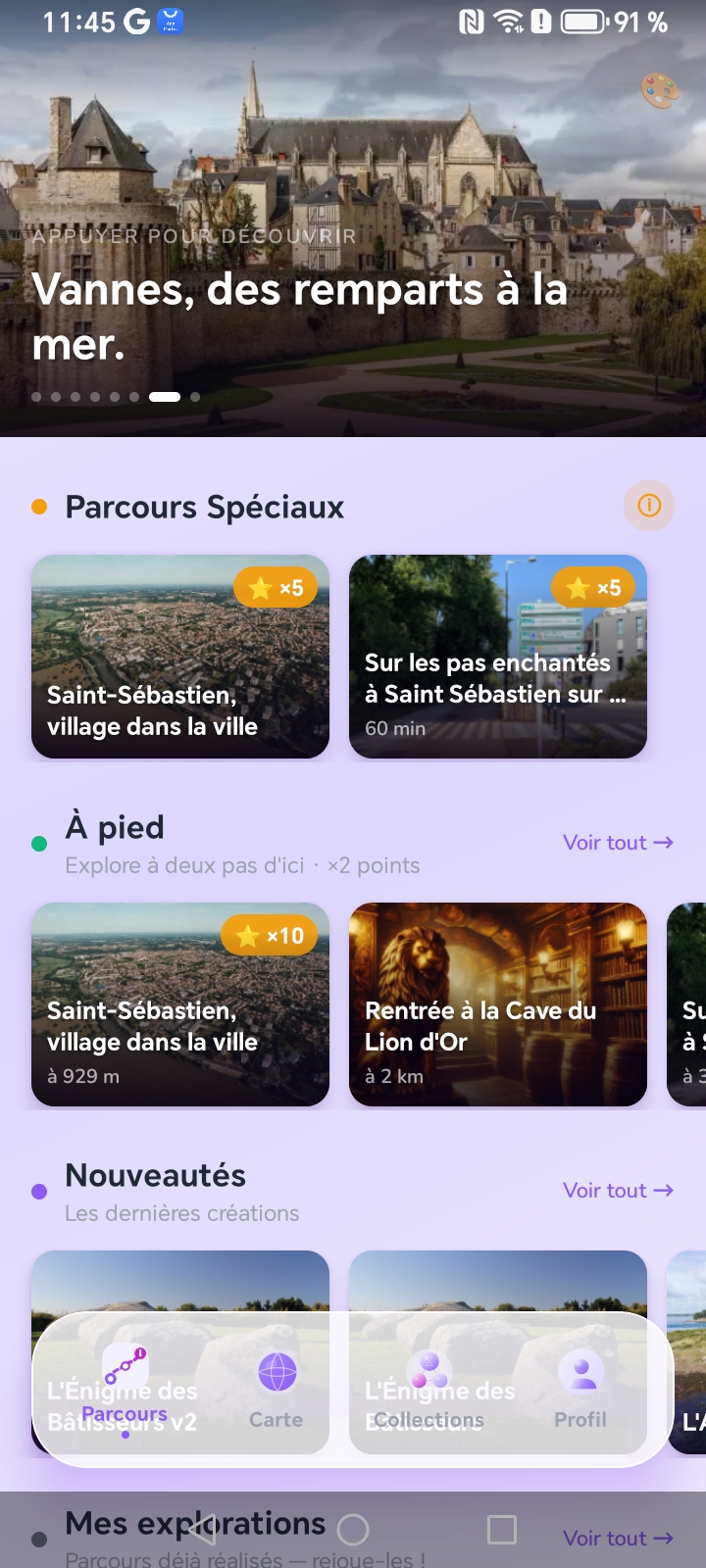 Choisir un parcours